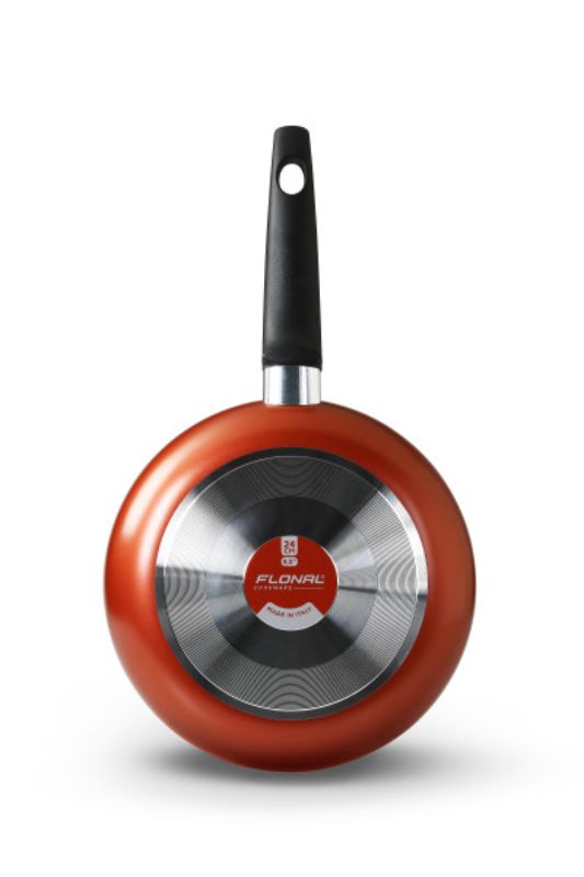 Flonal Pepita Granit Frypan 26cm with non-stick coating, stone effect finish, and anti-slip base for safe, even cooking.