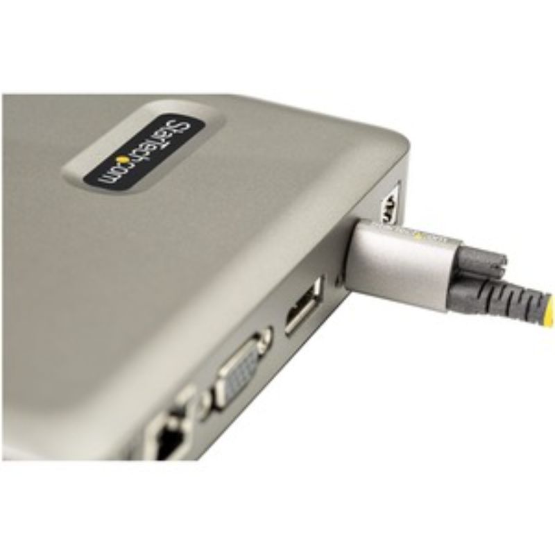 StarTech.com USB-C Docking Station with 4K DisplayPort, 3x USB-A ports, Gigabit Ethernet, and 65W charging for enhanced connectivity.
