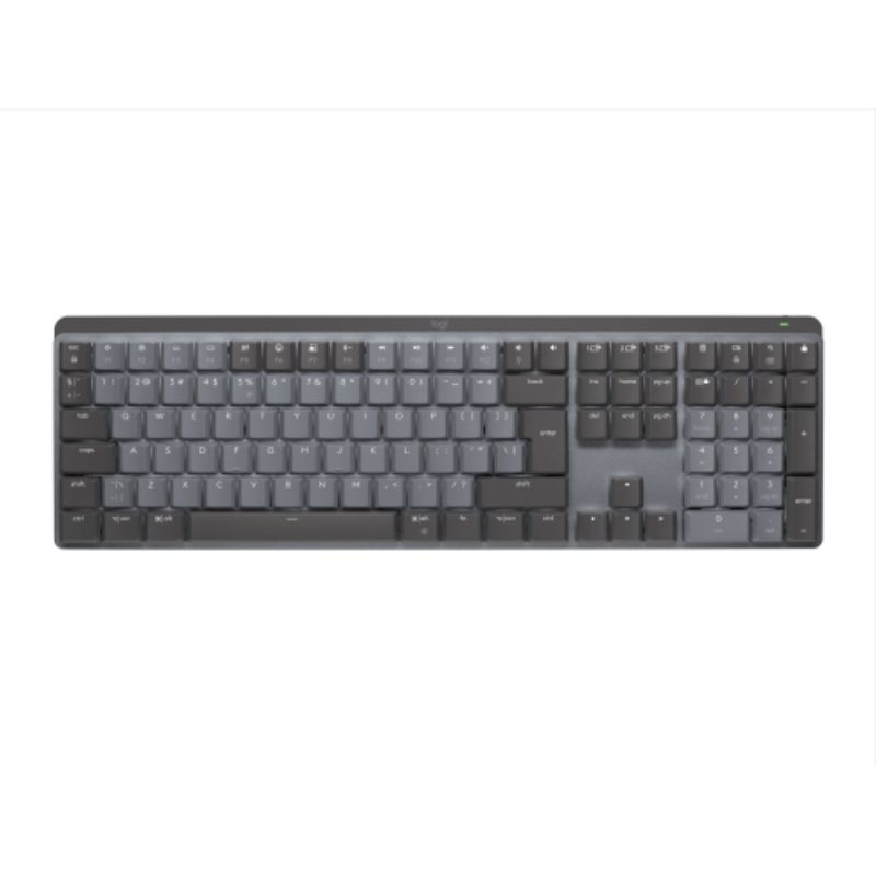 Logitech MX Mechanical Wireless Keyboard showcases low-profile mechanical switches and smart illumination for enhanced productivity.