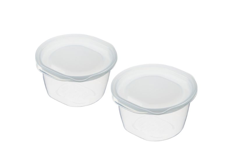 Set of 10 versatile 270ml plastic containers with secure lids, perfect for meal prep and food storage.