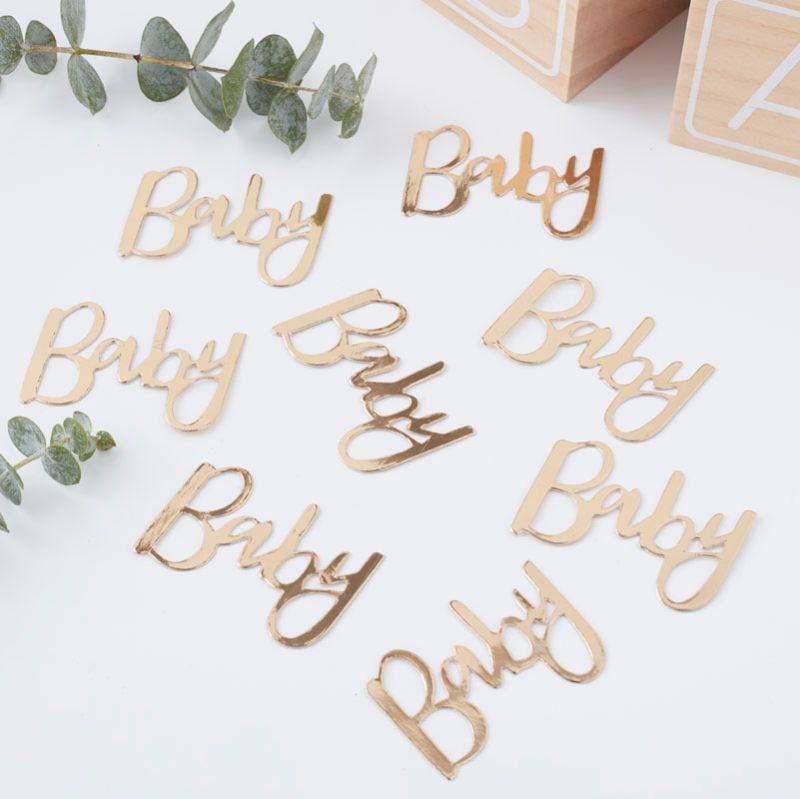 Oh Baby! - Gold Baby Shower Confetti