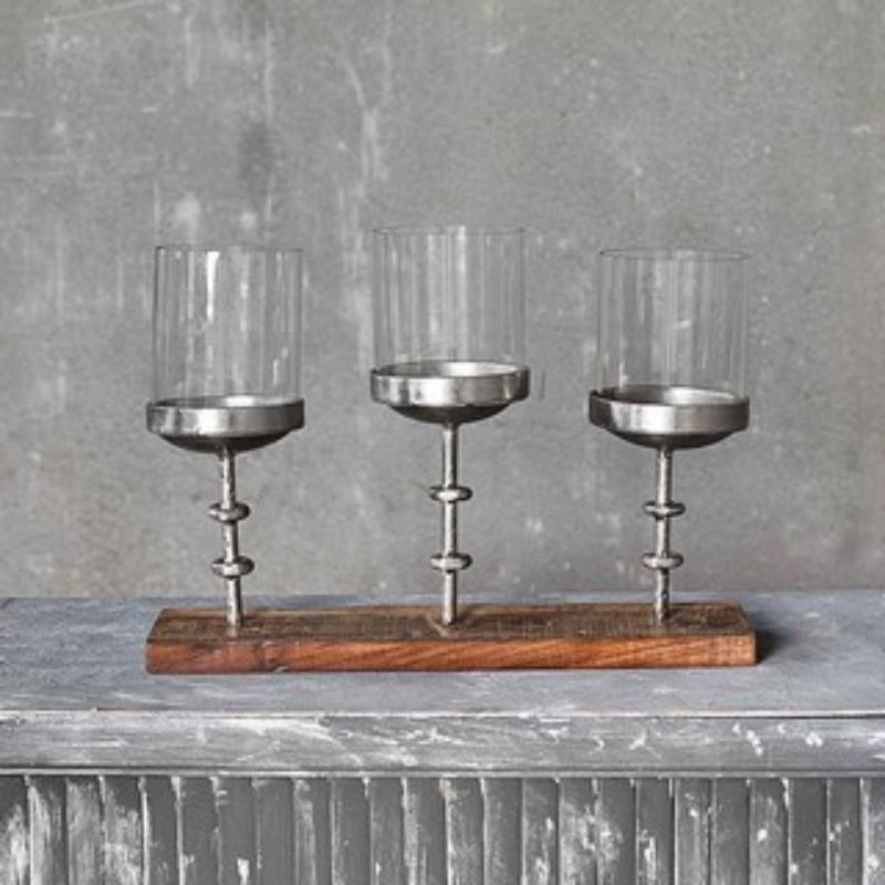 Elegant 48cm candle holder, perfect for enhancing home decor and creating a warm ambiance with flickering candlelight.