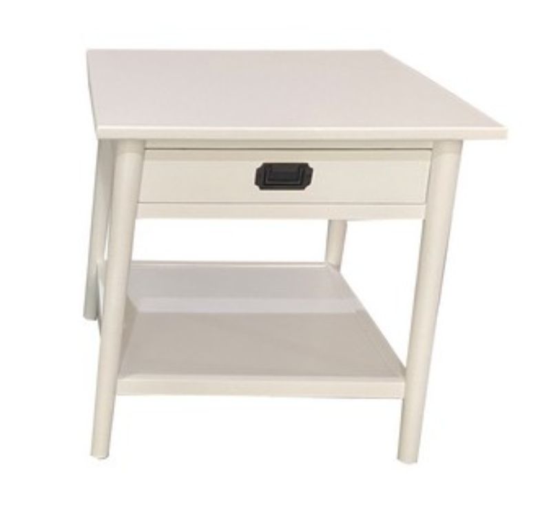 BEDSIDE TABLE - PROVENCE WHITE (56cm)