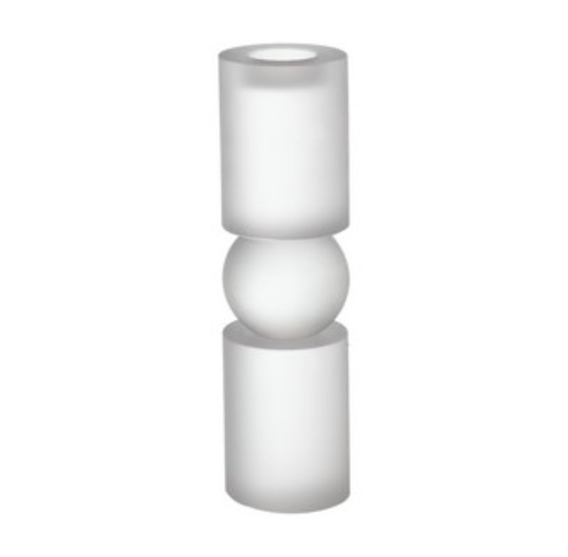 Elegant 28cm glass candle holder from Smartfox NZ, perfect for adding warmth and sophistication to any space.