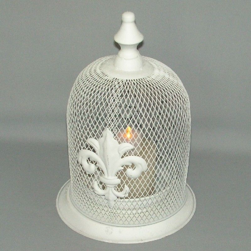 Elegant 33cm white lantern, perfect for indoor and outdoor decor, creating a warm and inviting atmosphere.