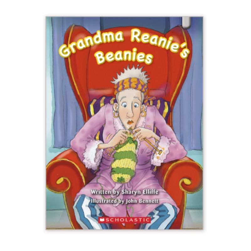 Engaging paperback book "Grandma Renie's Beanies" fosters literacy through interactive storytelling and dynamic activities for kids.