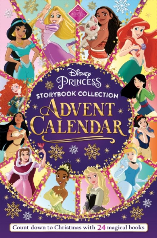 Disney Princess Advent Calendar: 24 hardback storybooks for daily holiday magic and imagination, perfect for festive family traditions.
