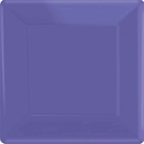 Paper Plates 17cm Square 20CT  - New Purple  - Pack of 20