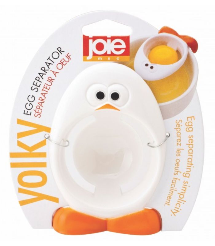 Yolky Egg Separator for easy egg yolk and white separation, ideal for baking and meal prep, stylish and durable kitchen tool.