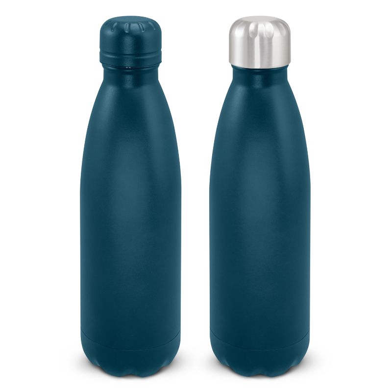 Navy 500ml Mirage vacuum bottle with double wall insulation, keeping drinks cold for 24 hours and hot for 12 hours.