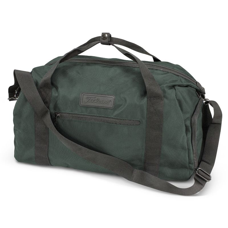 Charcoal Titleist Players Boston Bag, 46cm, featuring durable polyester, easy-access shoe compartment, and padded shoulder strap.