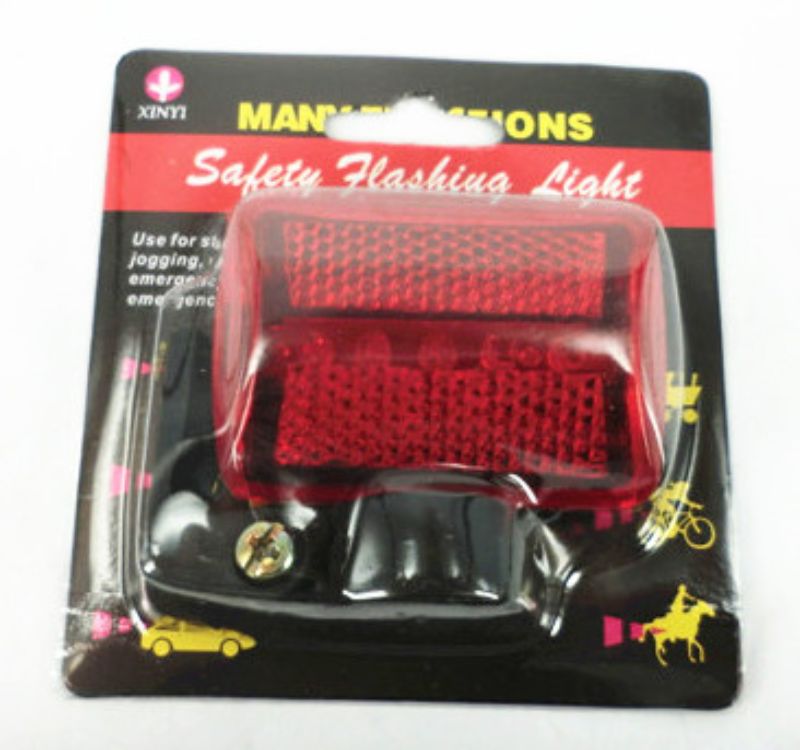 Set of 4 bright LED bicycle tail lights for enhanced visibility and safety during night rides.
