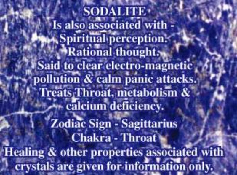 Set of 6 blue sodalite pendants for Sagittarius, promoting spiritual perception and calming energy for personal use or gifting.