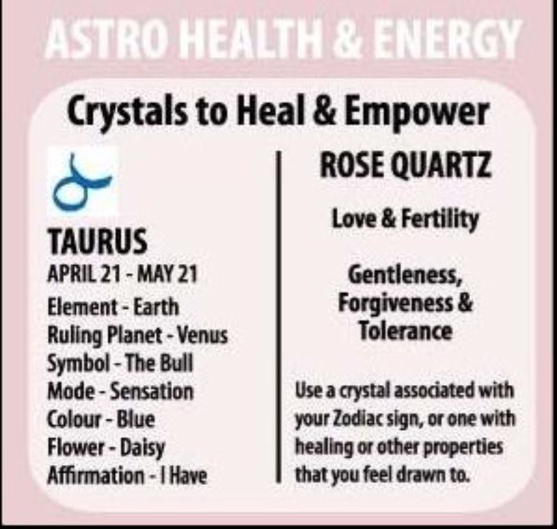 Zodiac Bracelet - Rose Quartz Taurus (Set of 6)