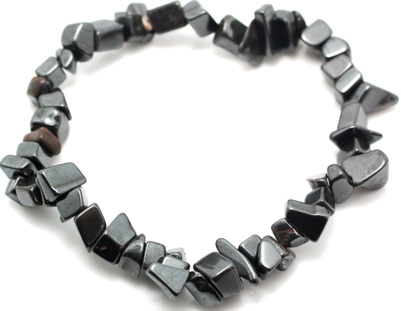 Set of 6 Hematite Aquarius bracelets designed to enhance self-esteem and protect against negative energy.