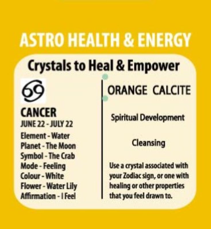 Zodiac Bracelet - Orange Calcite Cancer (Set of 6)
