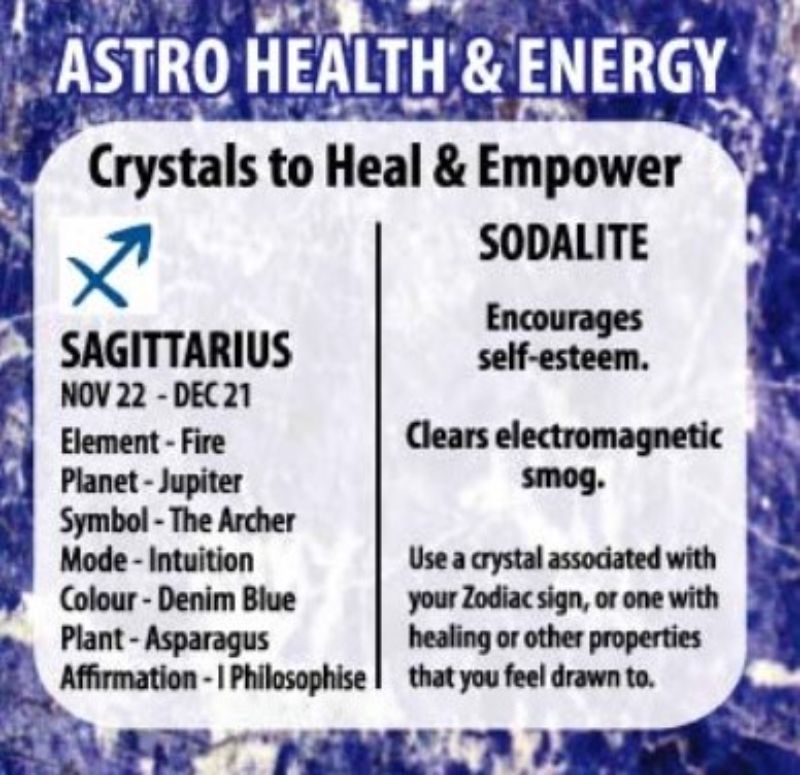 Set of 6 Sodalite bracelets for Sagittarius; promotes spiritual clarity, self-esteem, and balance in meditation practices.