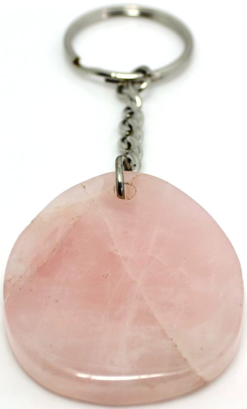 Set of 6 Rose Quartz Taurus keyrings, symbolizing love, gentleness, and emotional healing for Taurus individuals.