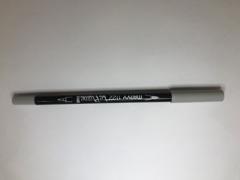 Dual tip water-based marker in Light Cool Grey 37, featuring a flexible brush tip and extra fine tip for precision in art and crafts.