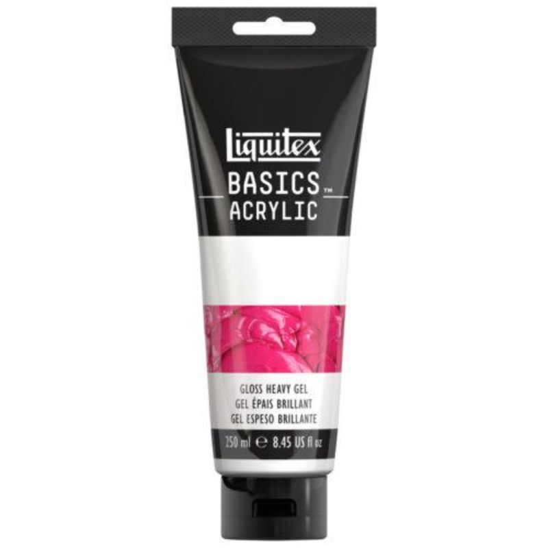 LIQUITEX BASICS 250ML - GLOSS HEAVY, a versatile acrylic medium for vibrant finishes and mixed media projects.