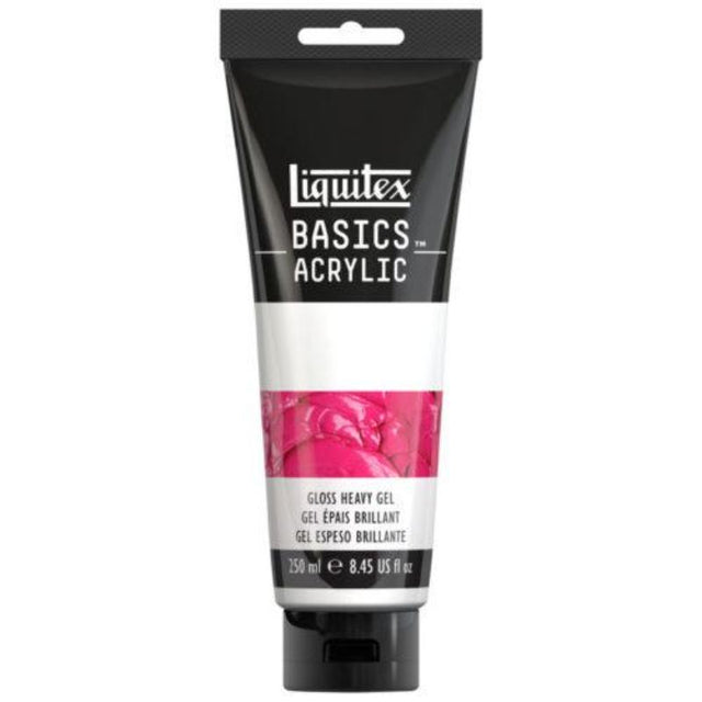 LIQUITEX BASICS 250ML - GLOSS HEAVY, a versatile acrylic medium for vibrant finishes and mixed media projects.