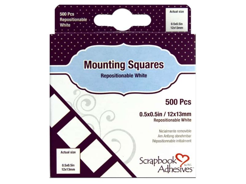 3L SA 01605 MOUNTINGS SQUARES REPOSTITIONAL PACKET OF 500 -