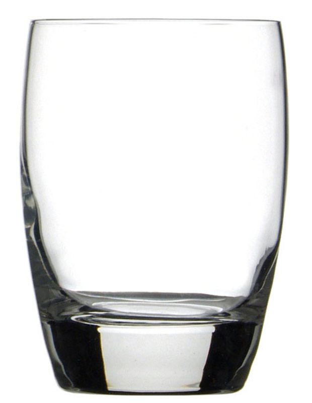 Elegant set of 6 Luigi Bormioli Michelangelo DOF glasses, crafted from lead-free crystal for cocktails and whiskey.