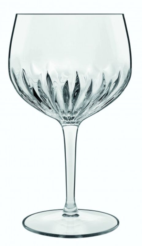 Elegant set of 4 Luigi Bormioli Mixology Gin Goblets, crafted from lead-free crystal, ideal for enhancing gin cocktails.