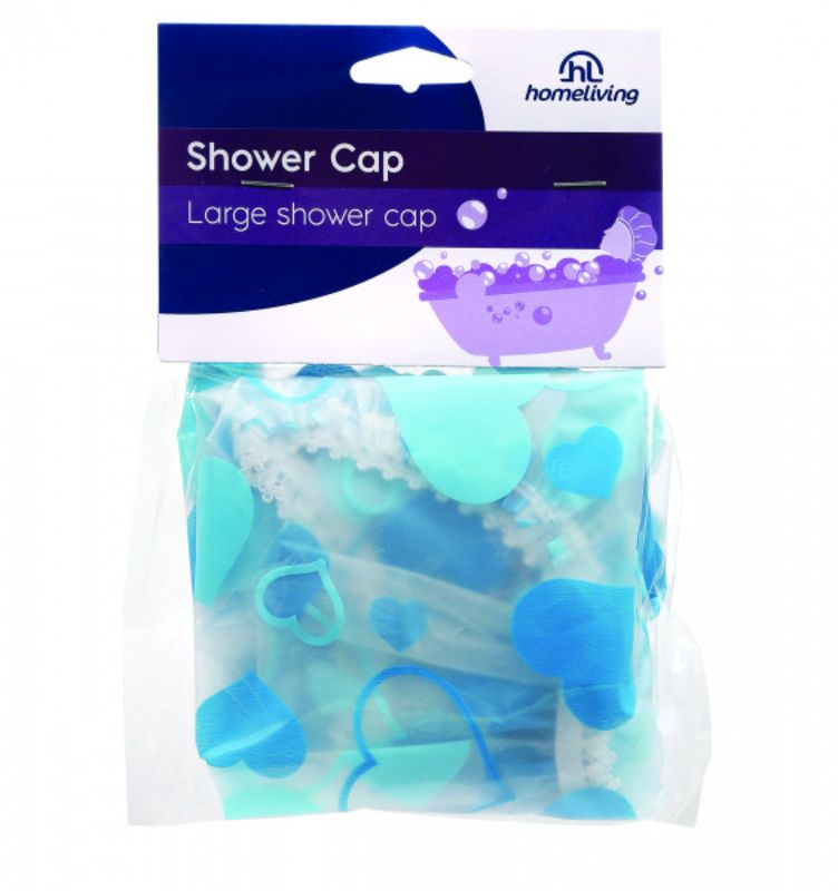 Stylish set of 4 premium shower caps protecting hair from moisture, suitable for all hair types, perfect for home and travel.