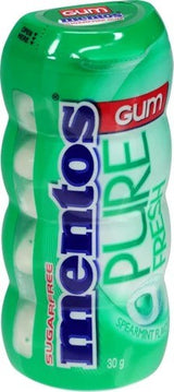 Mentos Pure Fresh Spearmint Flavour Sugarfree Gum 10 x 30g