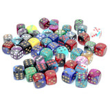 CHX 29522 Bag of 50 Assorted Loose Gemini 12mm w/pips d6 Dice - Gaming Accessory