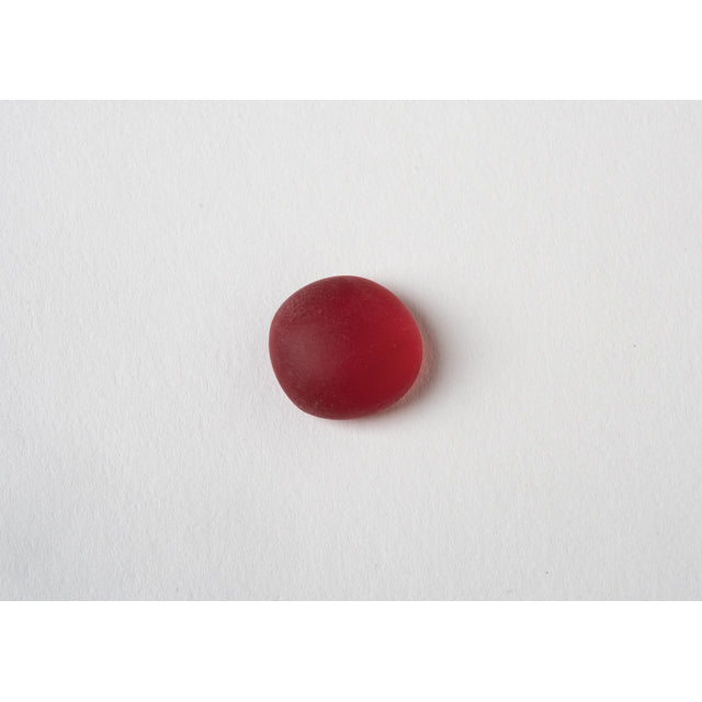 CHX 01184 Frosted Red Glass Stones Tube