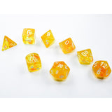 CHX 30053 Borealis Canary/white Luminary Polyhedral 7-Dice Set (with bonus die)