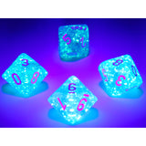 CHX 27386 Borealis Sky Blue/white Luminary Set of Ten d10s