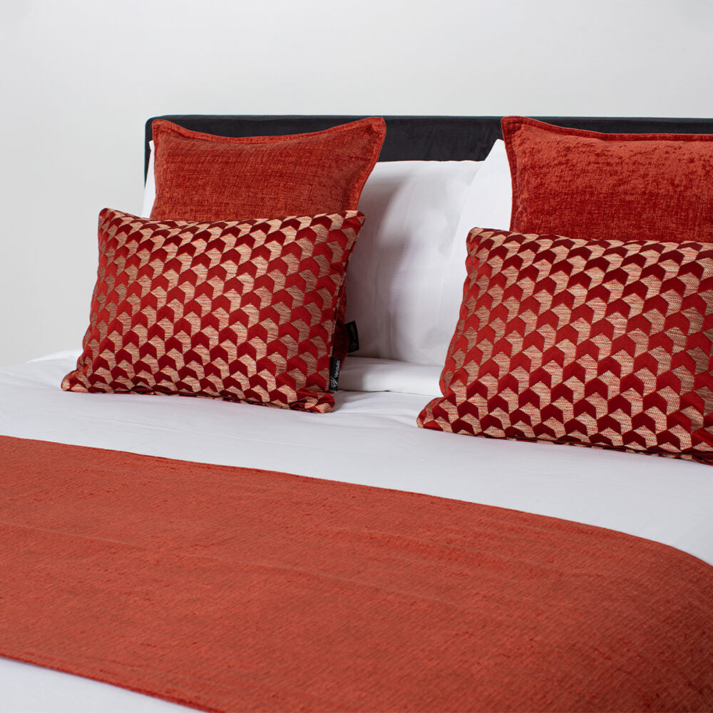 Cushion Cover - Oxford Square 44cm (Harakeke Red)