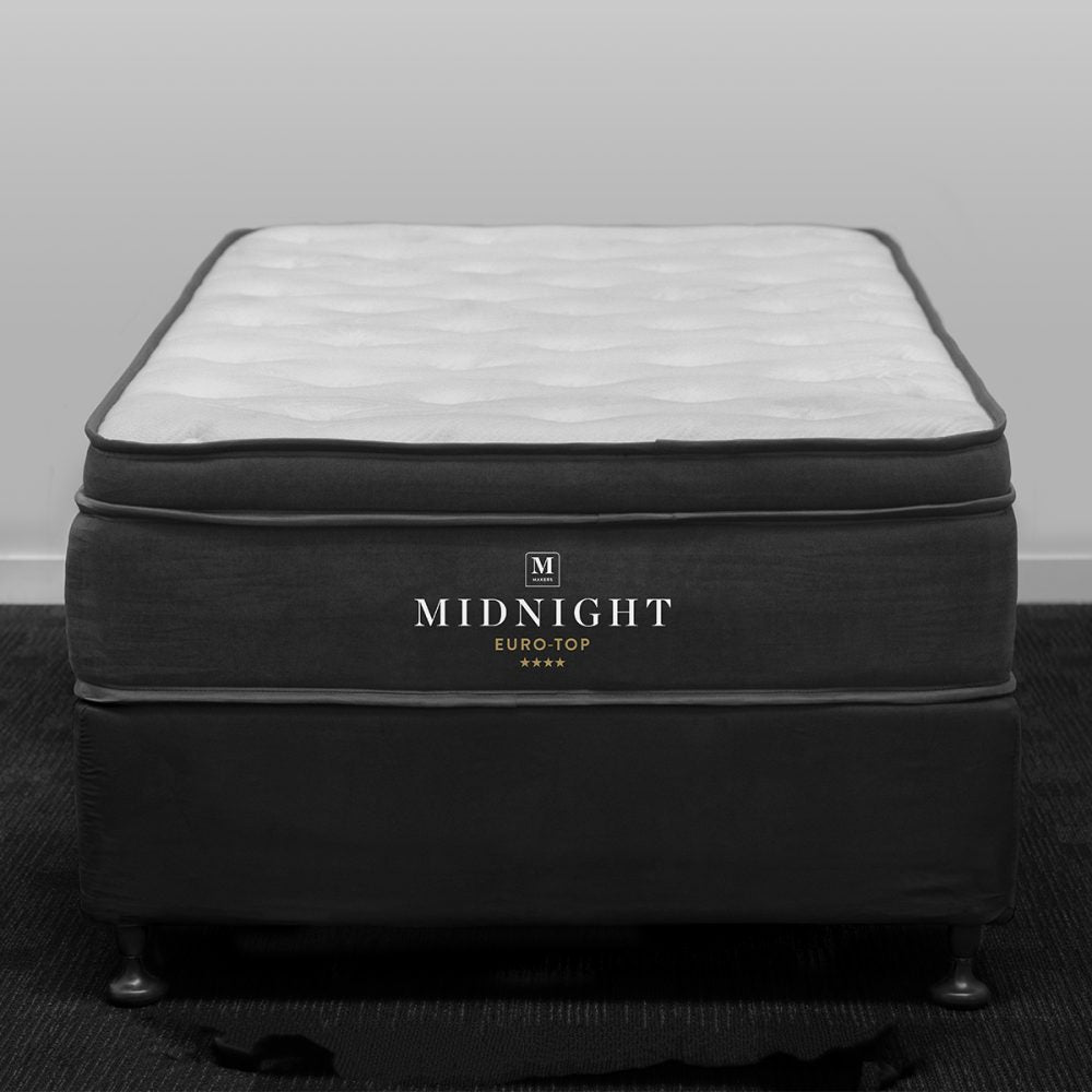 Bed with Mattress - Makers Euro - Bed Set  -  King Single