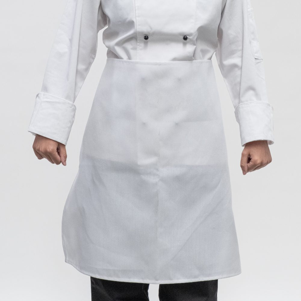 Waist Apron - Caress No Pocket 72cm (White)
