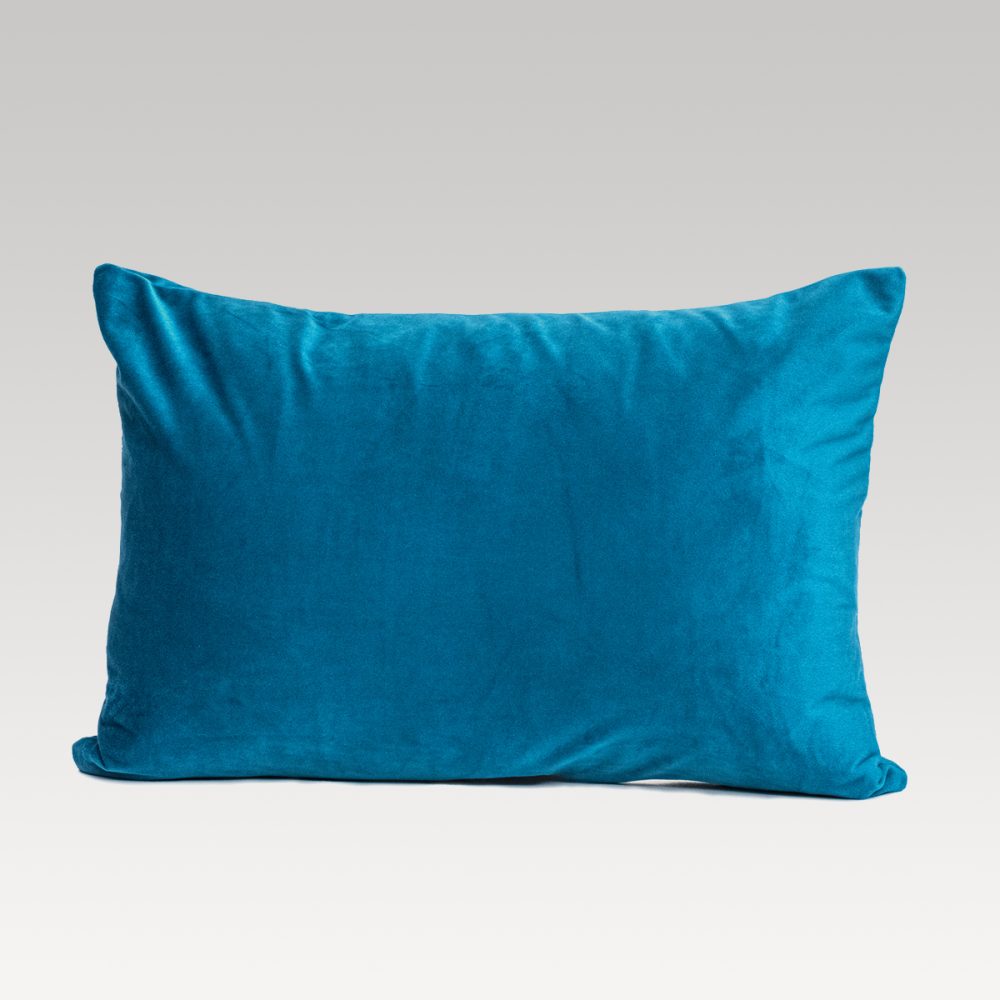 Cushion Cover - Dreamticket Verve Velvet Teal Oblong (50cm)