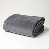 DreamTicket Fleece Blanket Pewter - Queen/King/SuperKing