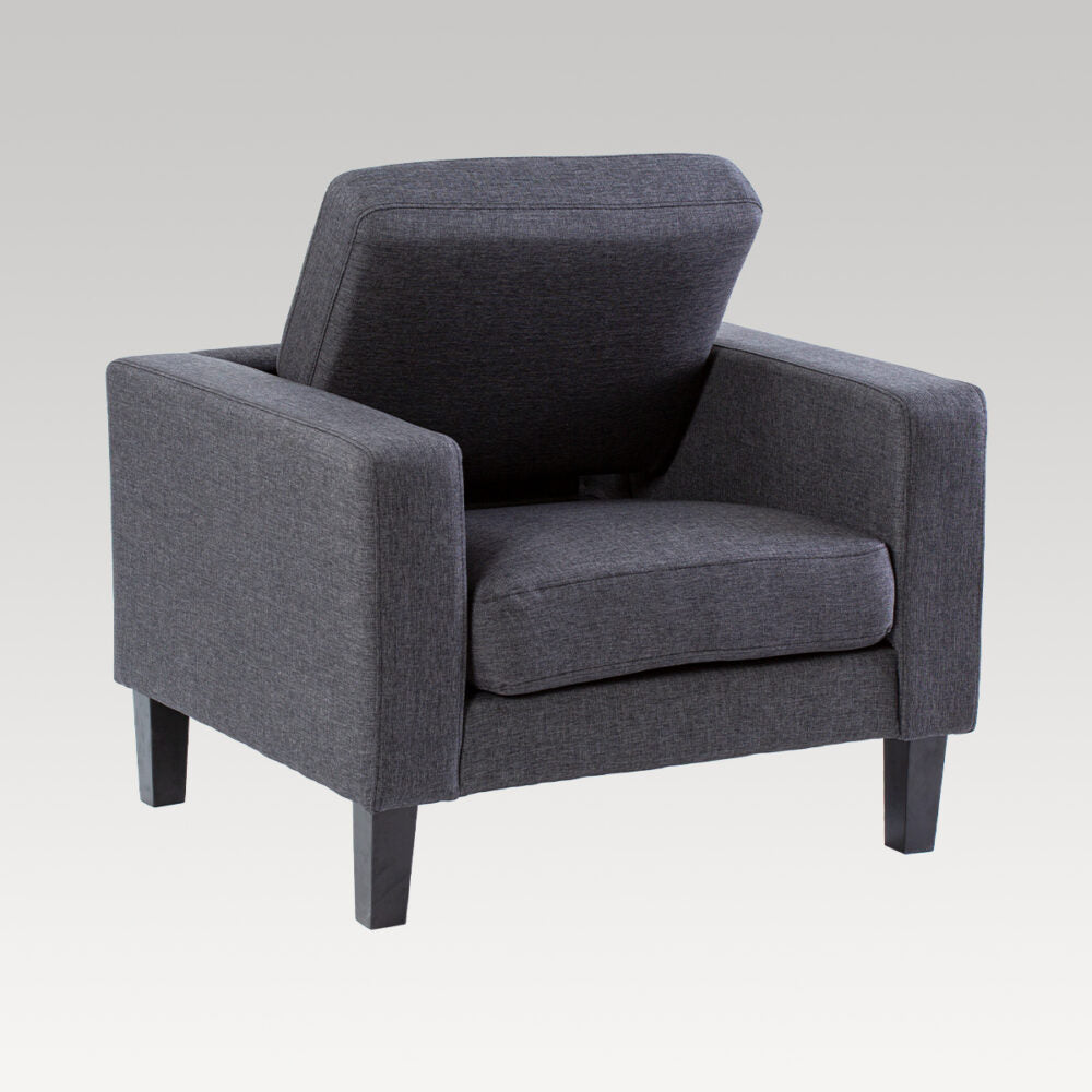 Single Seater Chair - Makers Fenix Fabric (Charcoal)