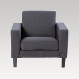 Single Seater Chair - Makers Fenix Fabric (Charcoal)