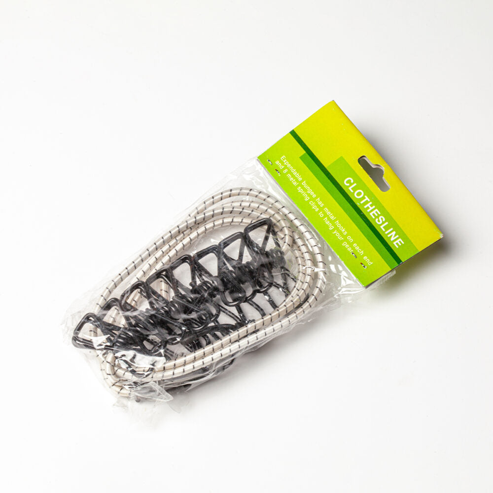 Expandable Campers Clothesline with Pegs