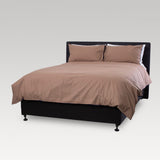 King Single Duvet Cover -  - Weavers Premium  (Navy/Taupe)