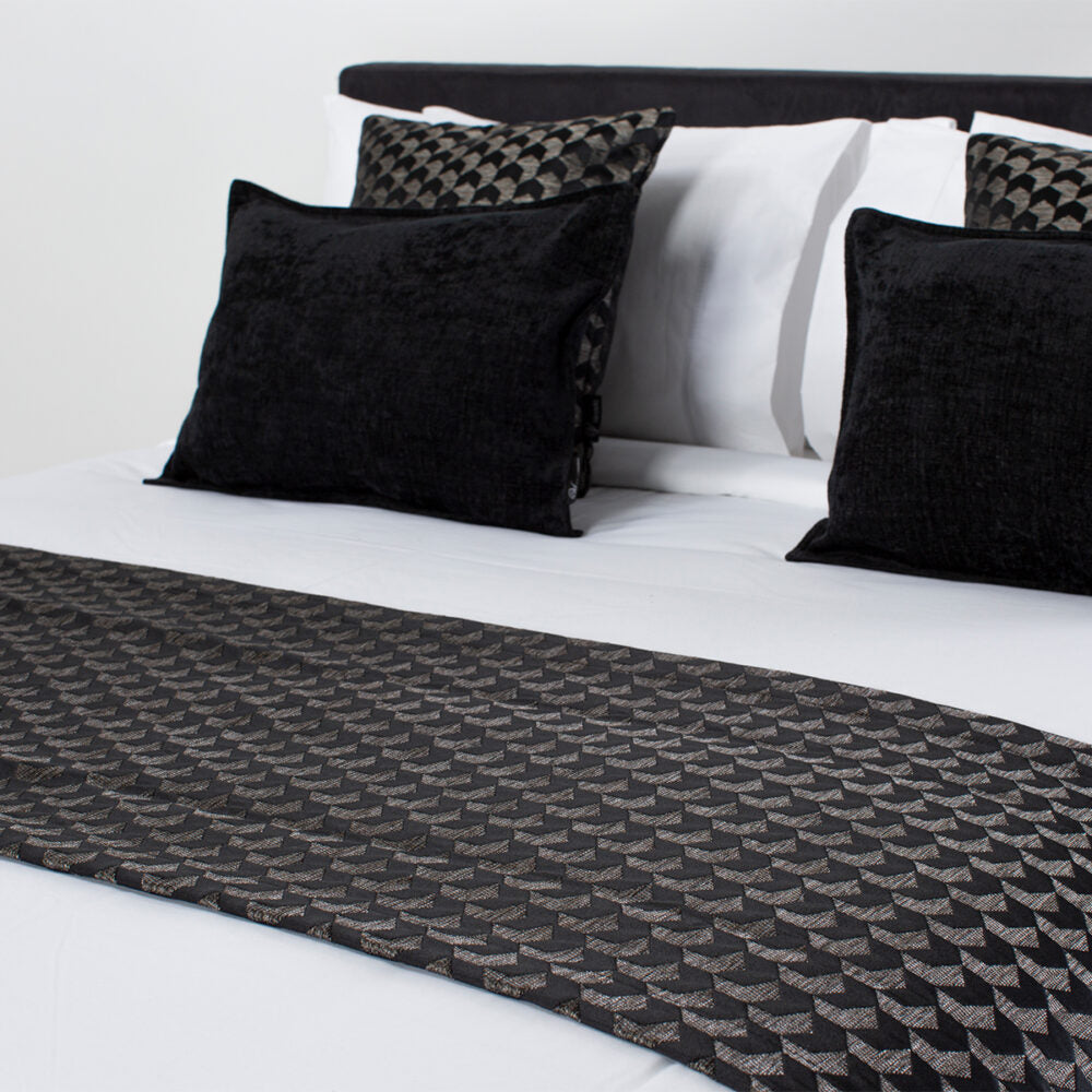 Cushion Cover - Oxford Oblong 50cm (Black Sand)