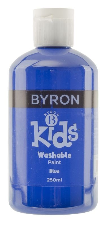 Jasart Byron Kids Wash Paint in black, 250ml, safe and washable, perfect for kids' art projects on various surfaces.