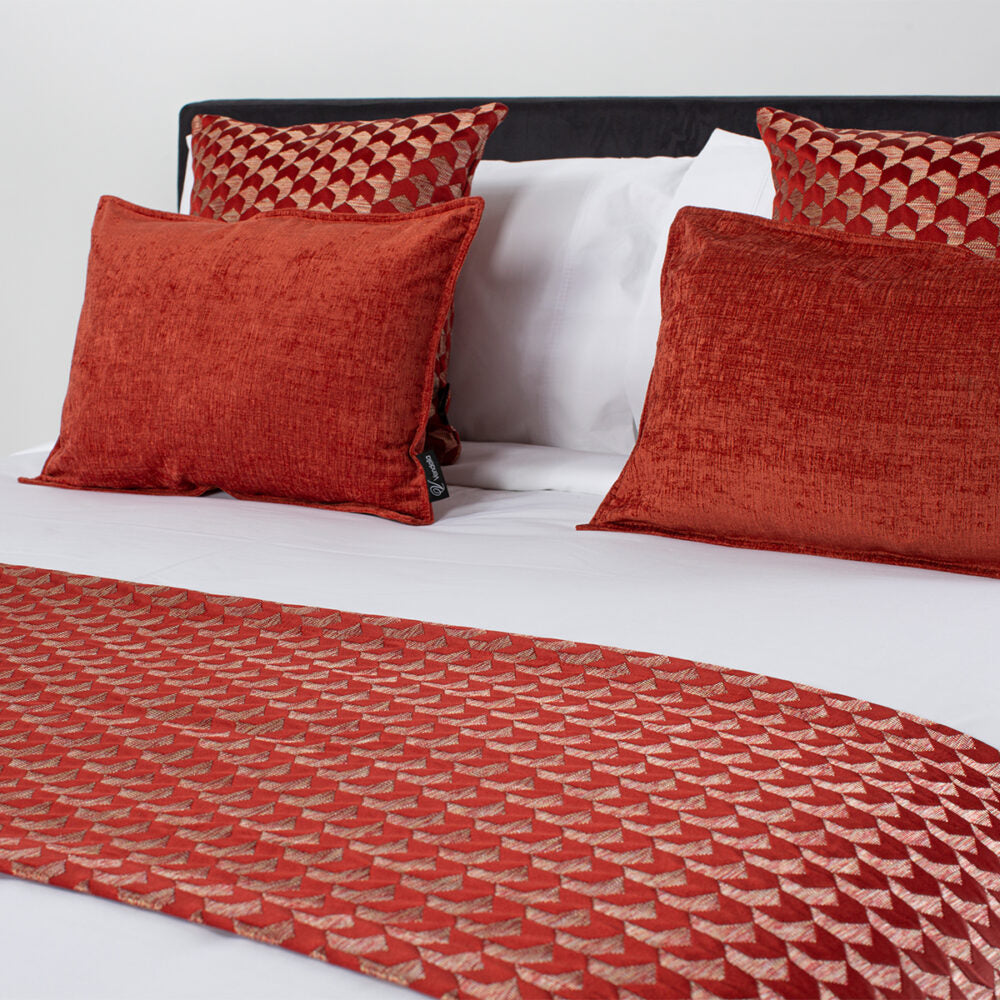 Cushion Cover - Oxford Oblong 50cm (Harakeke Red)