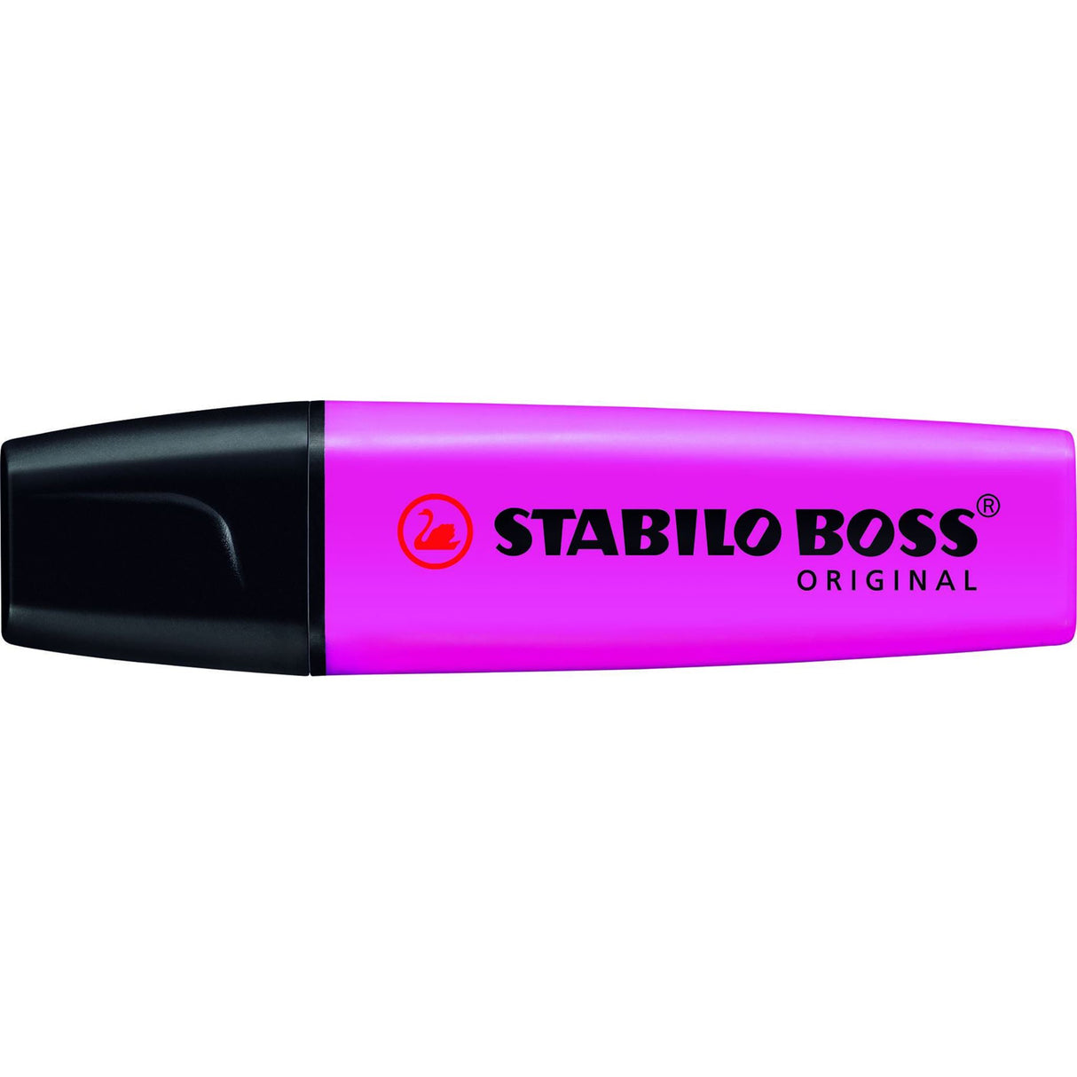 Set of 10 lilac Stabilo Boss highlighters with durable chisel tips for precise highlighting and vibrant organization.