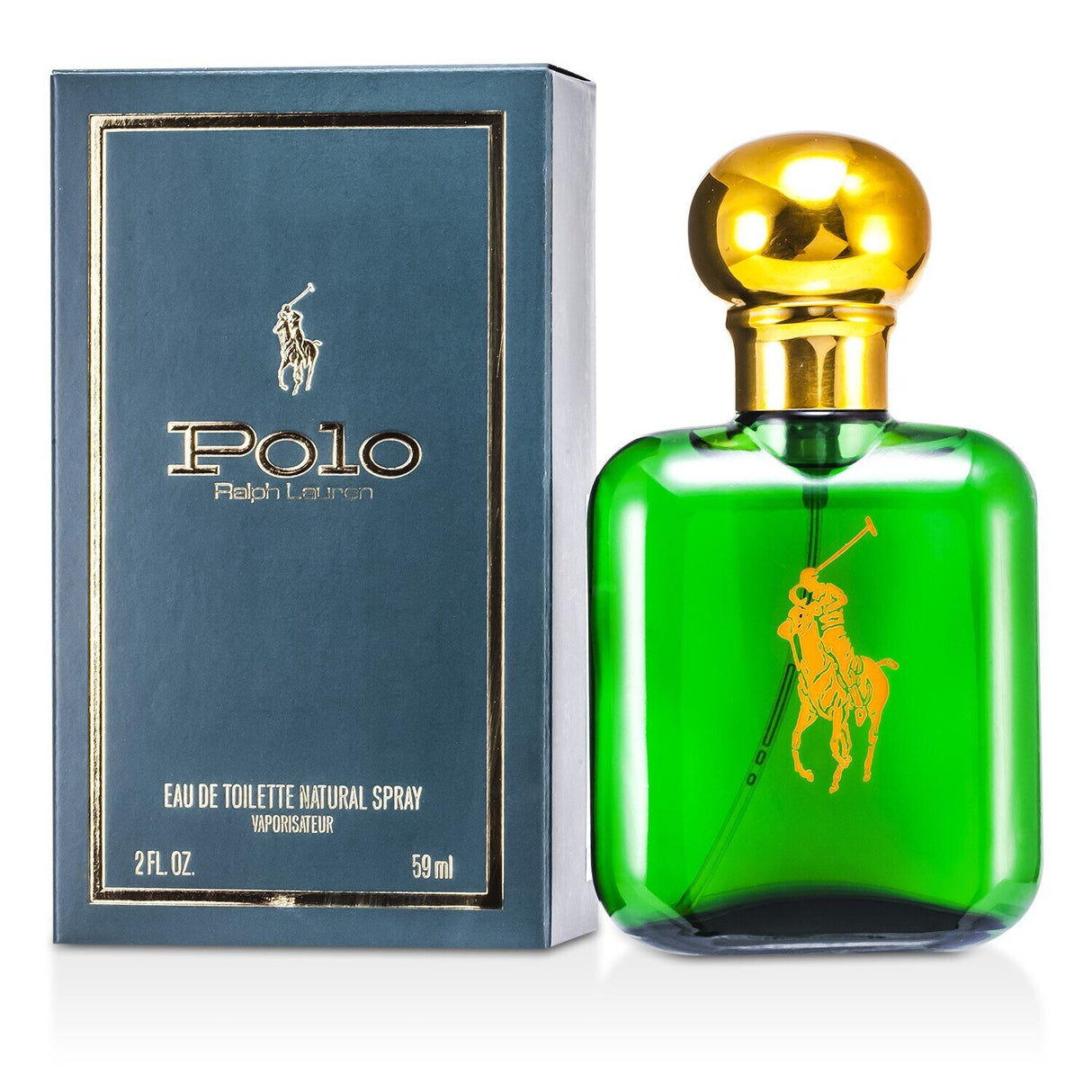 Ralph Lauren Polo Green Eau De Toilette Spray 59ml, a blend of woods and leather for sophisticated, adventurous men.