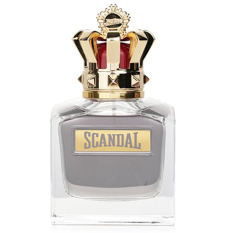 Jean Paul Gaultier Scandal Pour Homme 100ml refillable spray bottle showcasing amber woody fragrance for modern men.