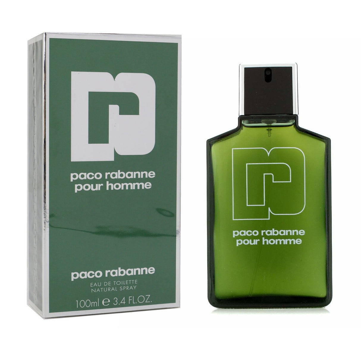 Paco Rabanne Pour Homme Eau De Toilette 100ml, a spicy herbal fragrance with notes of rosemary, lavender, amber, ideal for modern men.